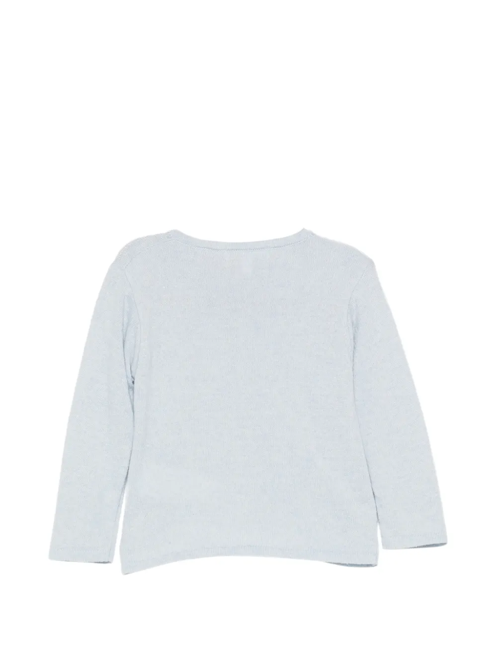 Patachou cable-knit button-up cardigan Blauw
