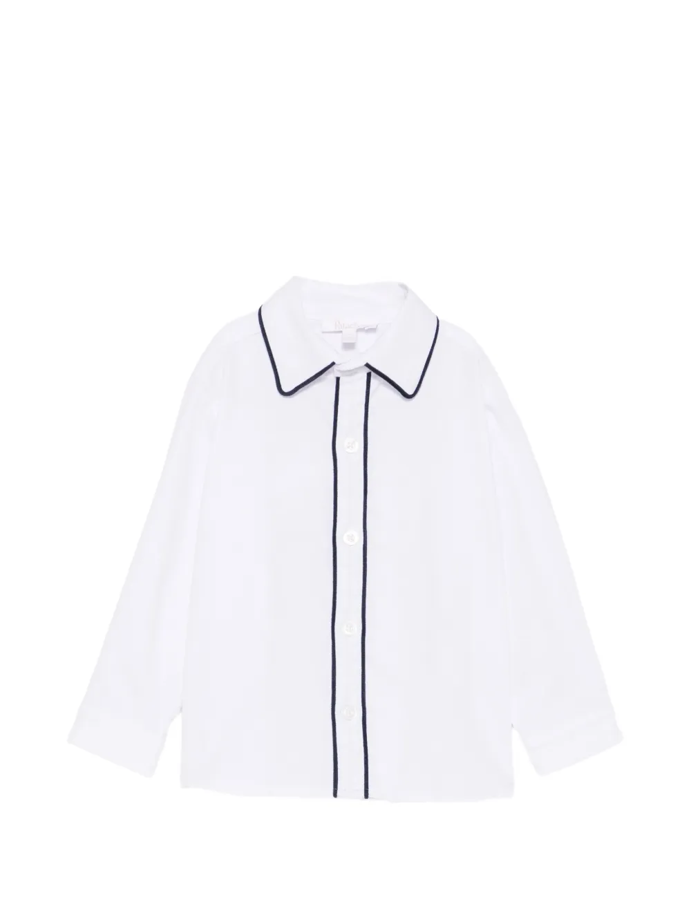 Patachou chemise à finitions passepoilées - Blanc
