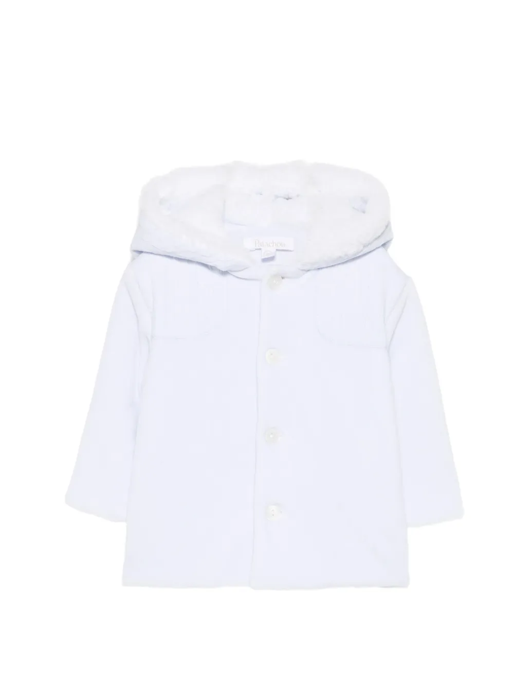 Patachou cable-knit hooded jacket - Bleu Patachou cable-knit hooded jacket - Bleu