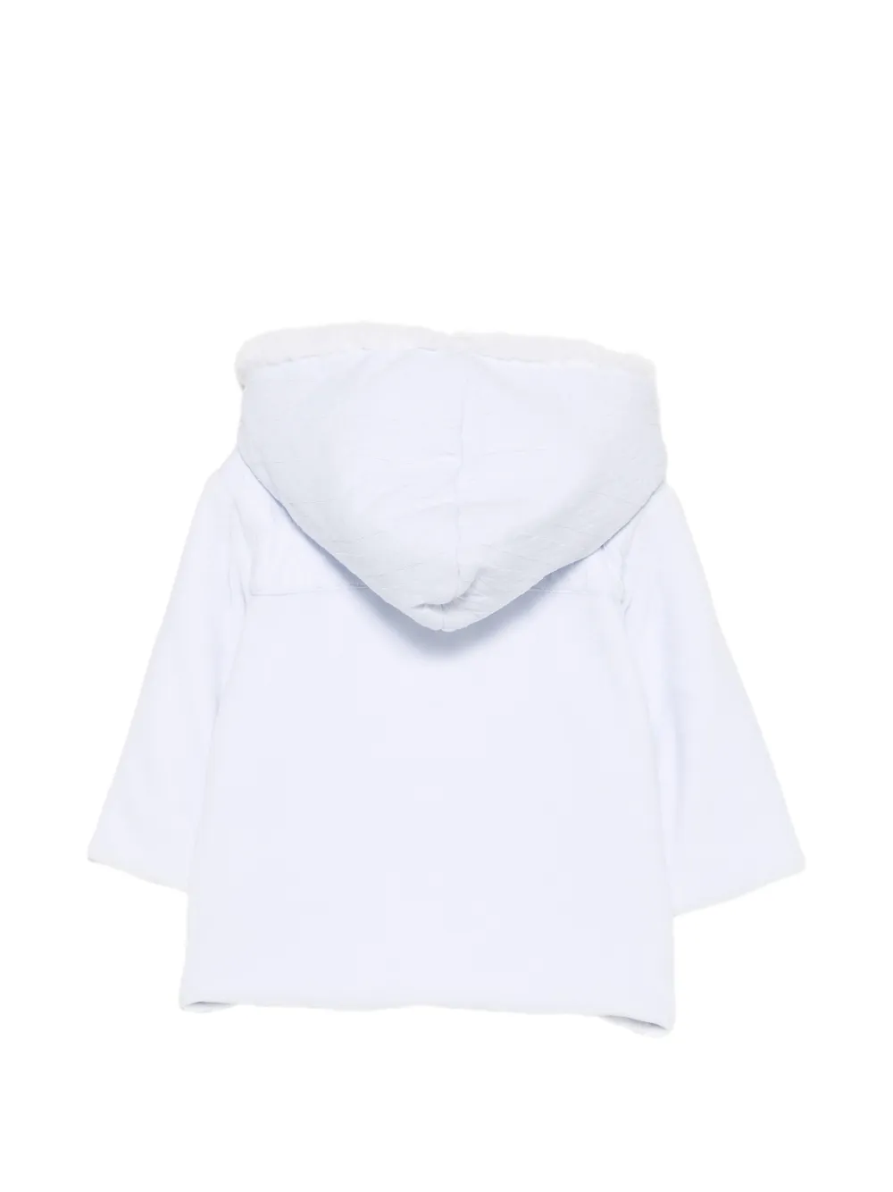 Patachou cable-knit hooded jacket Blauw