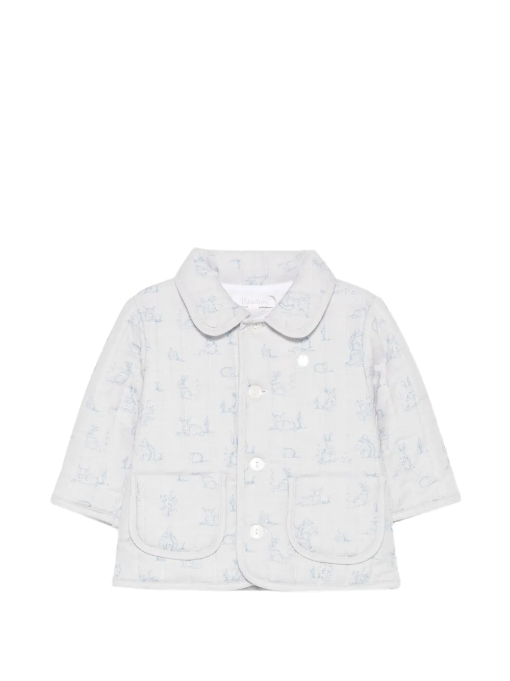 Patachou Toile de Jouy quilted jacket - Bleu Patachou Toile de Jouy quilted jacket - Bleu