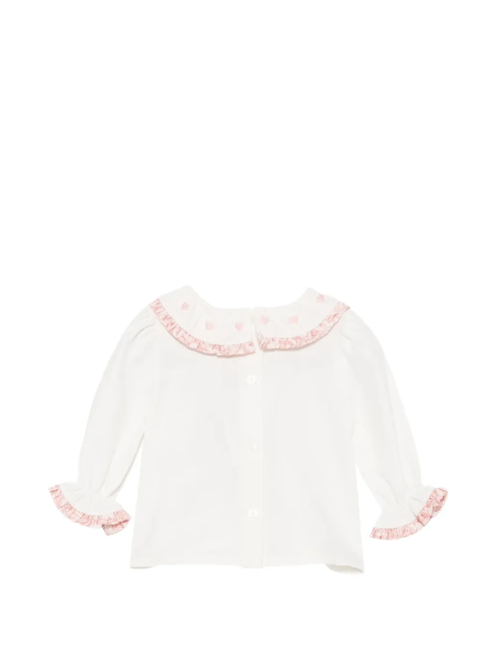Patachou Shirt met ruches afwerking Beige