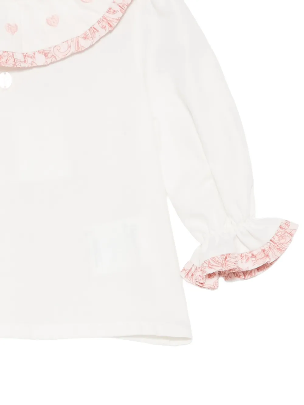 Patachou Shirt met ruches afwerking Beige