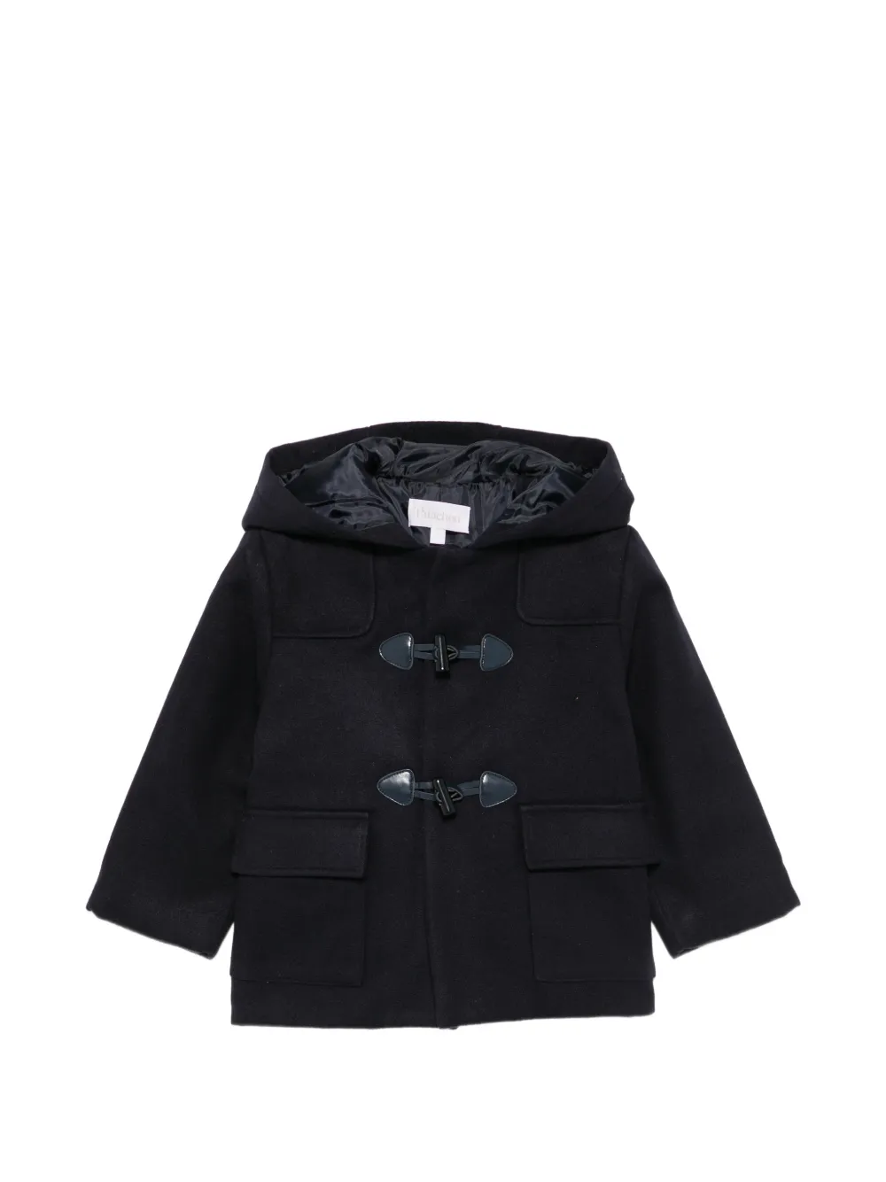 Patachou toggle-fastening hooded coat - Bleu