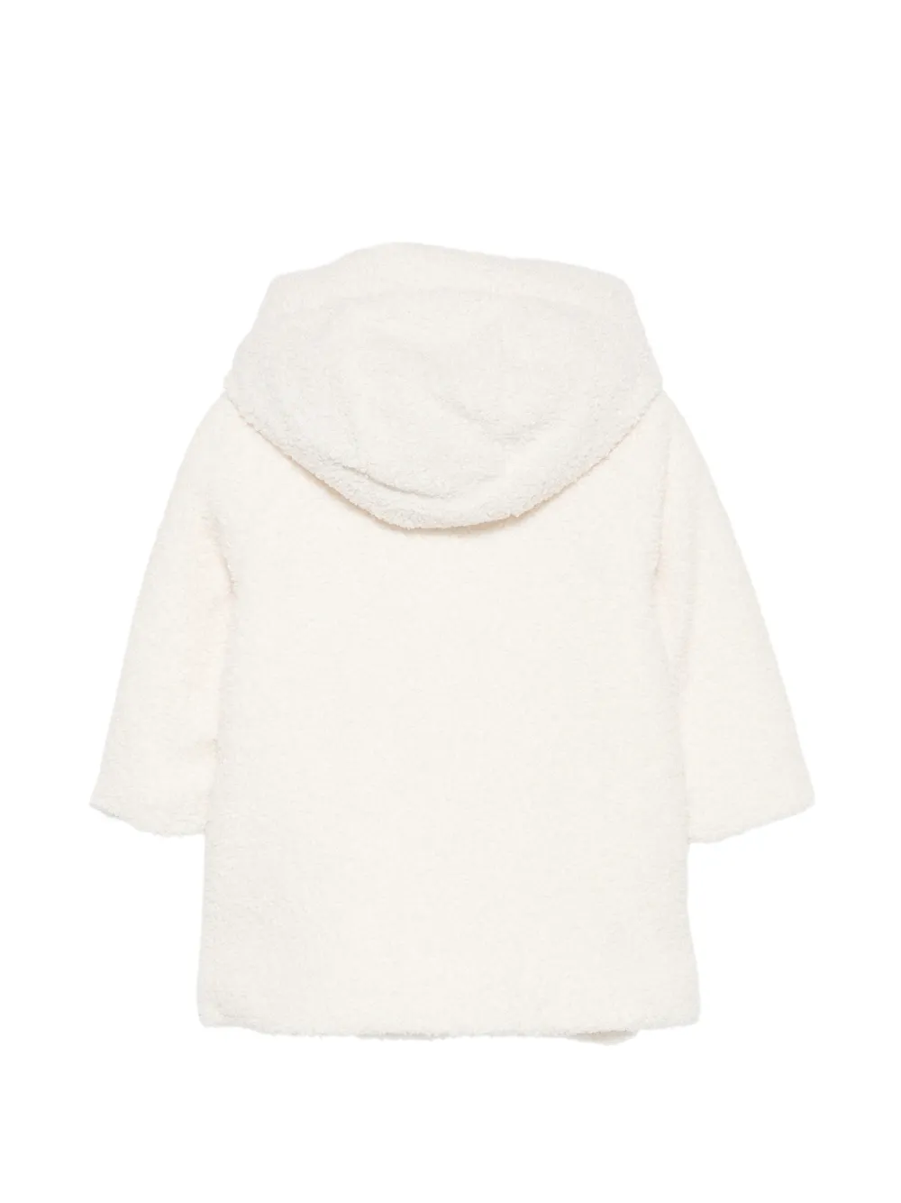 Patachou floral-embroidered hooded jacket Wit