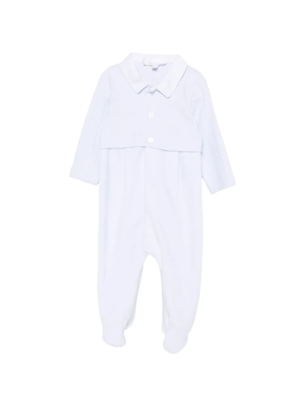 Patachou pyjama en maille torsadée à superposition - Bleu Patachou pyjama en maille torsadée à superposition - Bleu