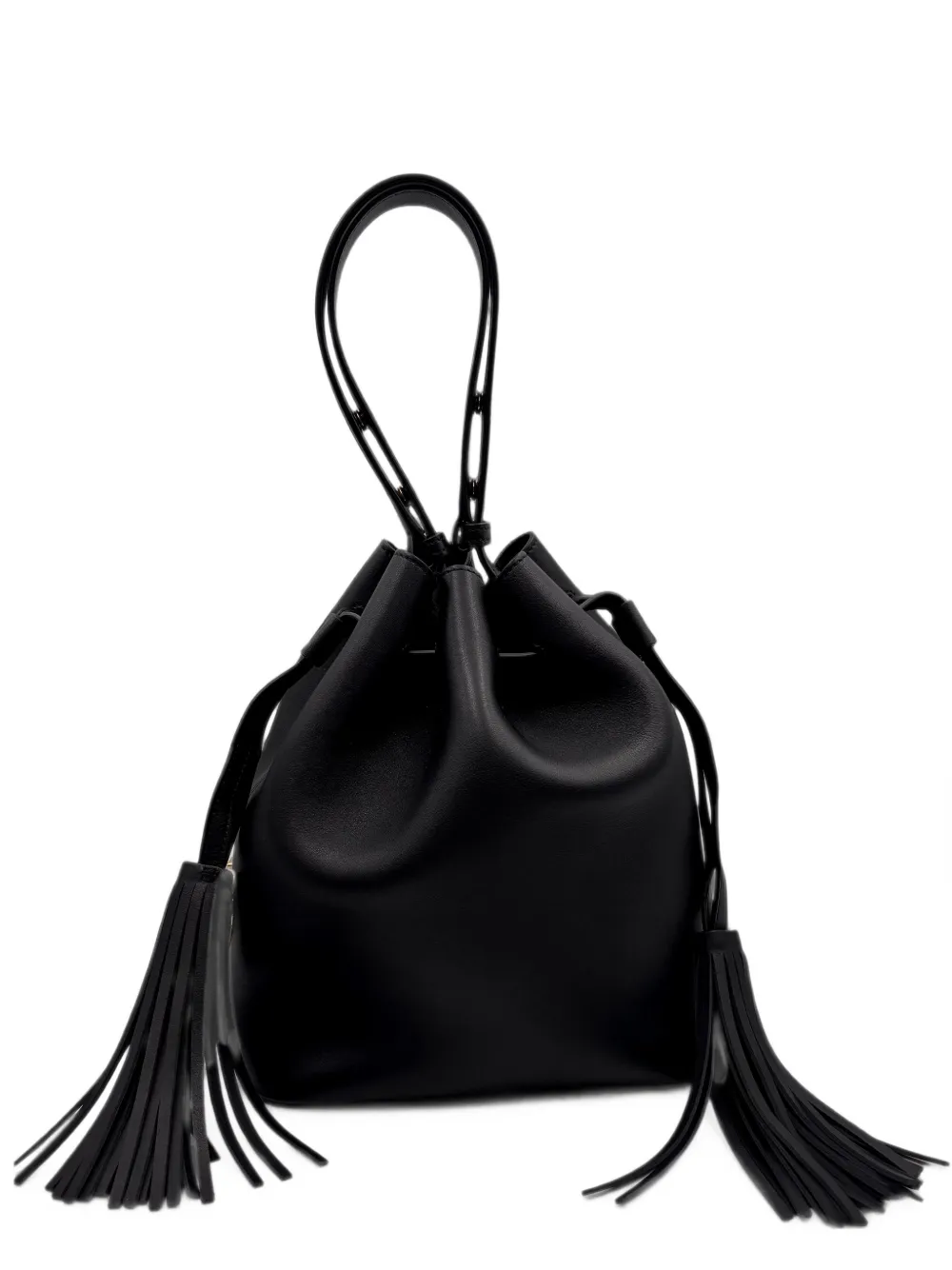 Valentino Garavani Vlogo Signature Tassel Bucket Bag In Red