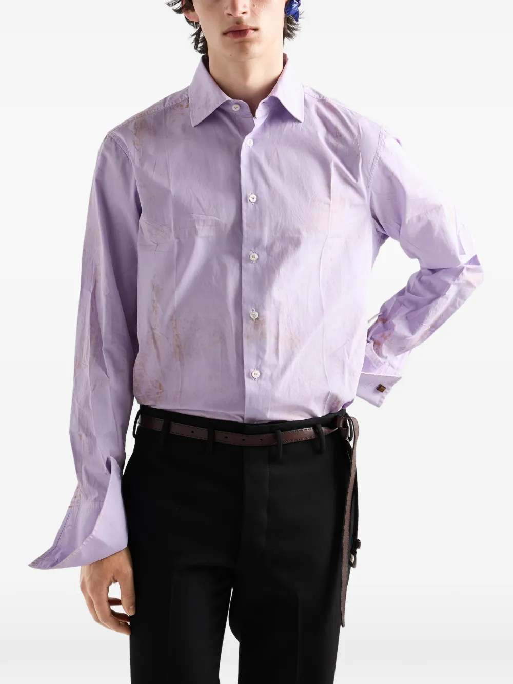Prada Katoenen blouse Paars