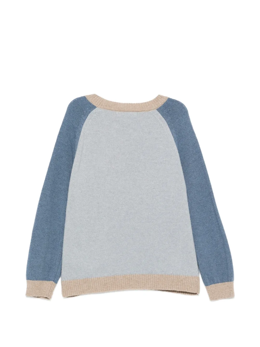 Patachou Trui met raglanmouwen en paarden-intarsia Blauw