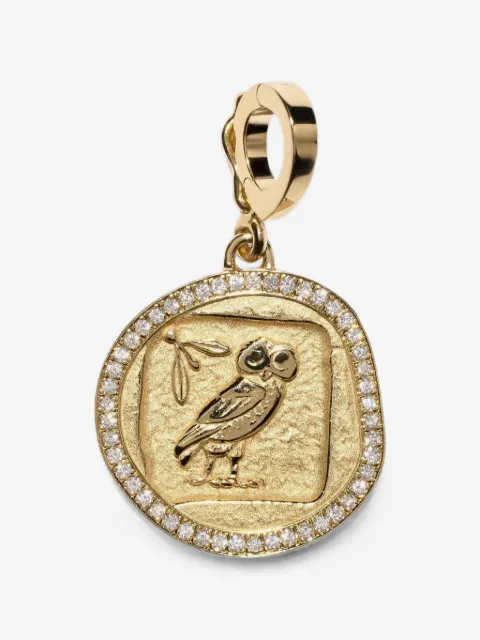 Azlee lille Owl Wisdom diamantvedhæng