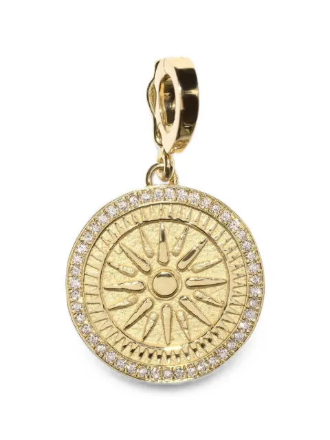 Azlee latge sunburst diamond charm