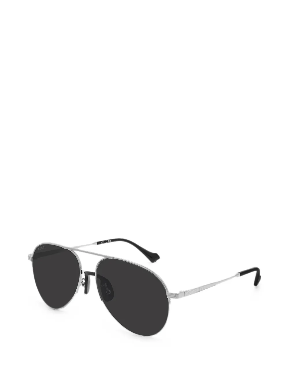 Gucci Eyewear Zonnebril met piloten montuur Zilver