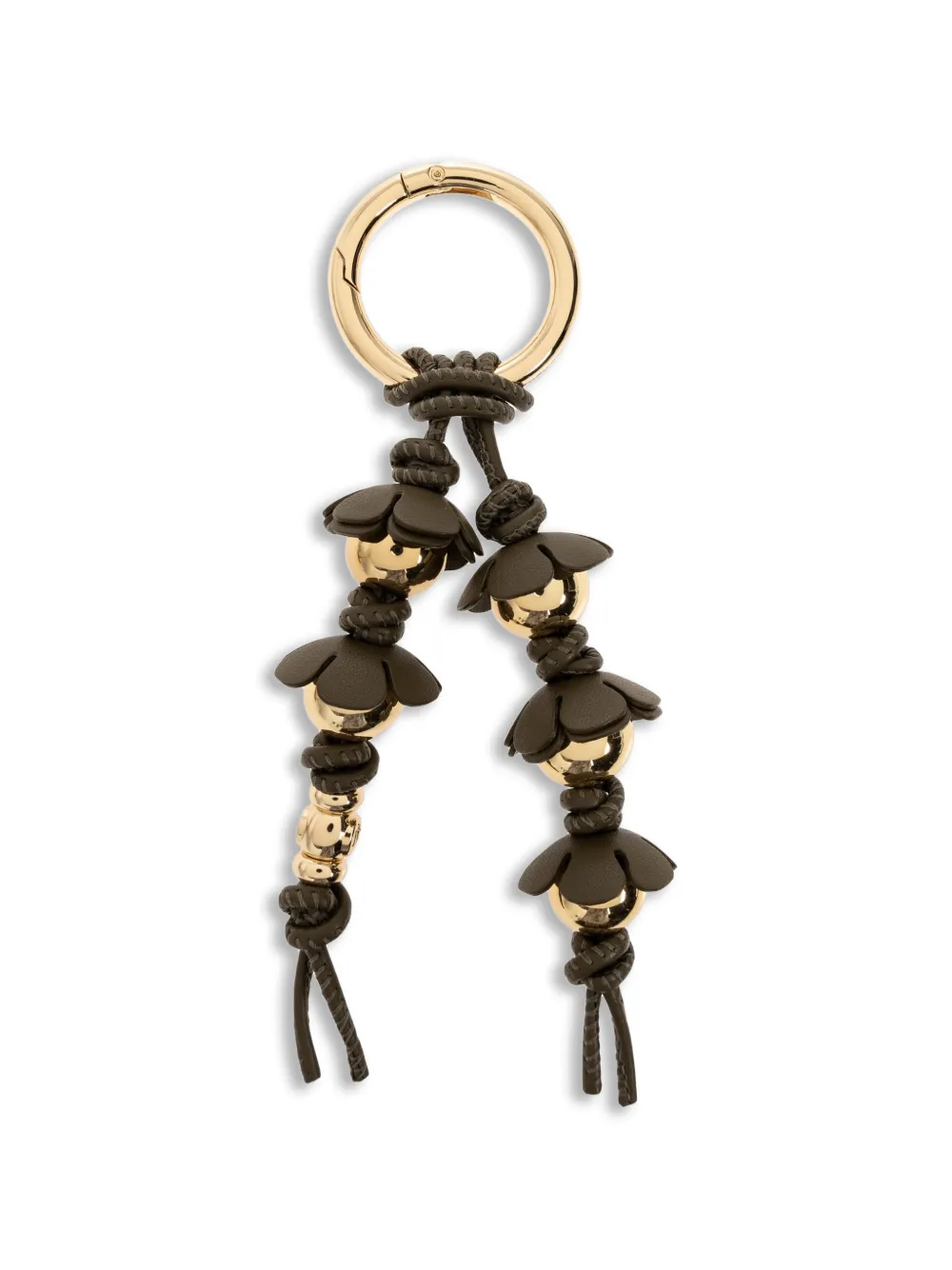 Michael Kors floral-detail beaded bag charm Goud