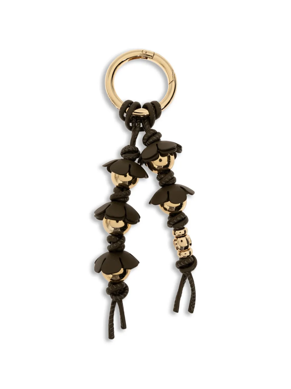 Michael Kors floral-detail beaded bag charm Goud