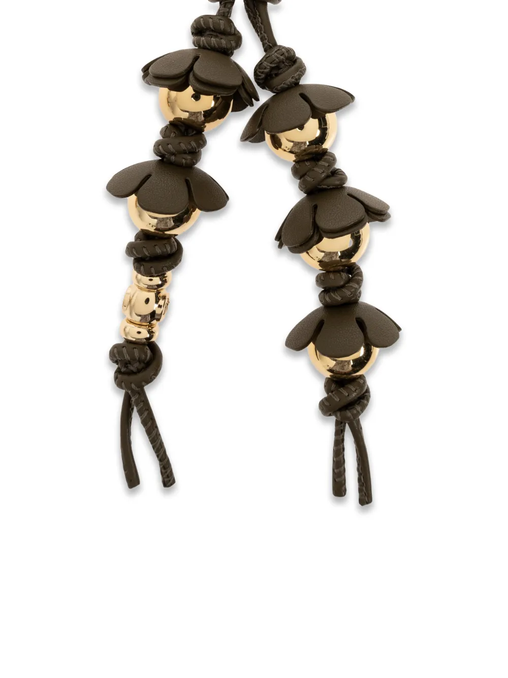 Michael Kors floral-detail beaded bag charm Goud