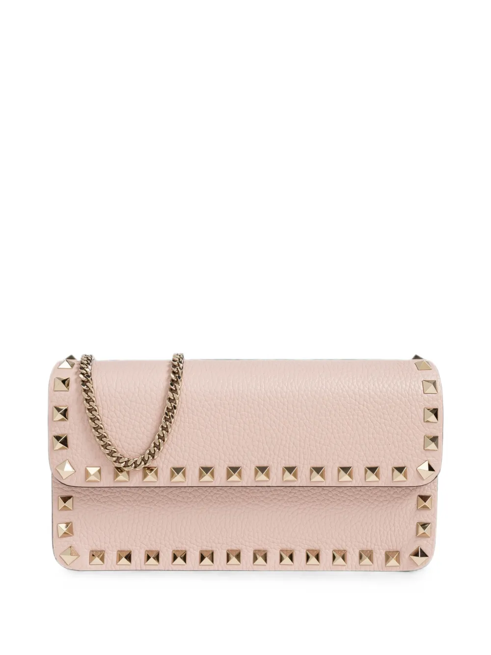 Valentino Garavani Rockstud leather shoulder bag - Pink