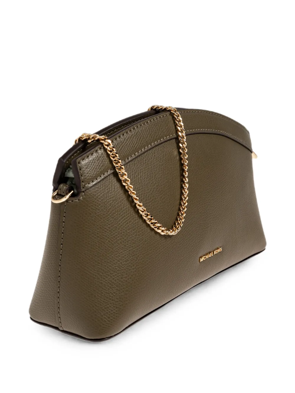 Michael Kors small Athena leather shoulder bag Groen