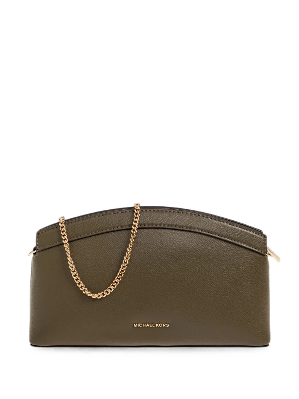 Michael Kors small Athena leather shoulder bag Groen