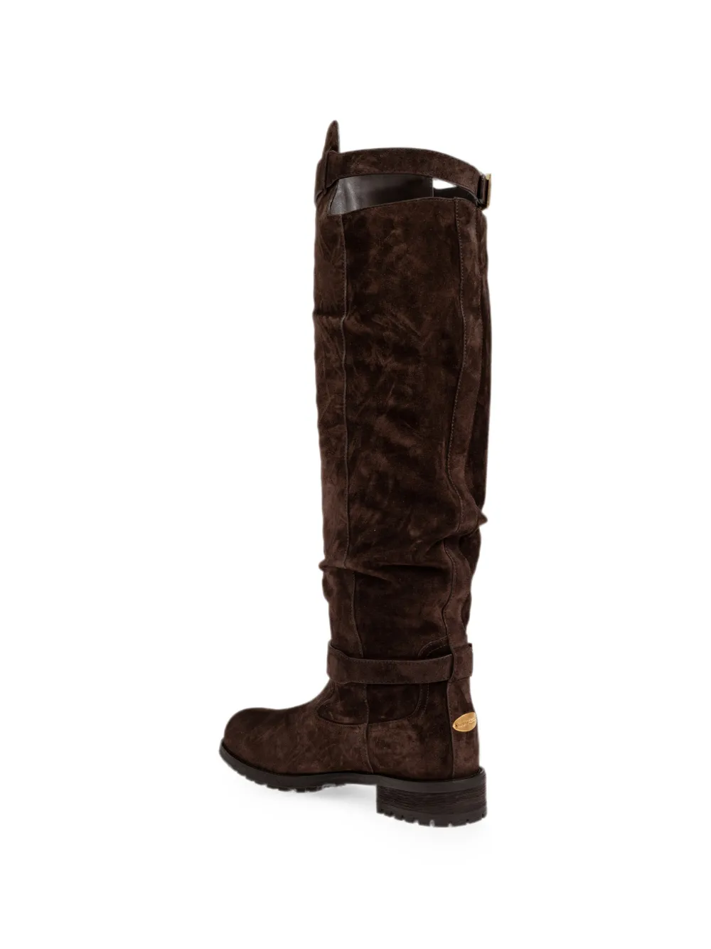 Jimmy Choo Biker KB buckle-fastening boots Bruin