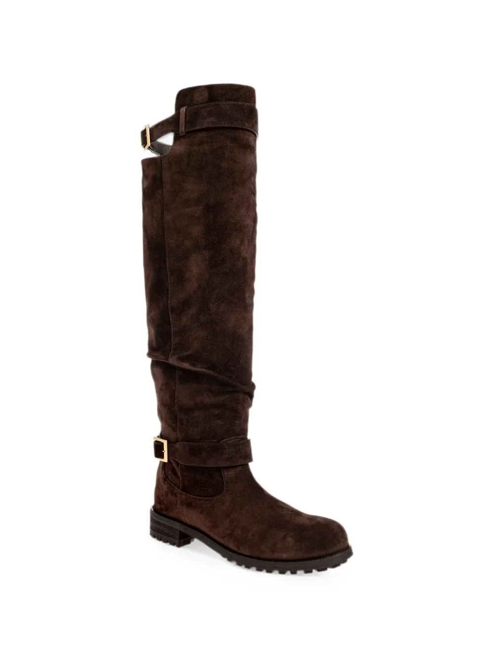 Jimmy Choo Biker KB buckle-fastening boots Bruin