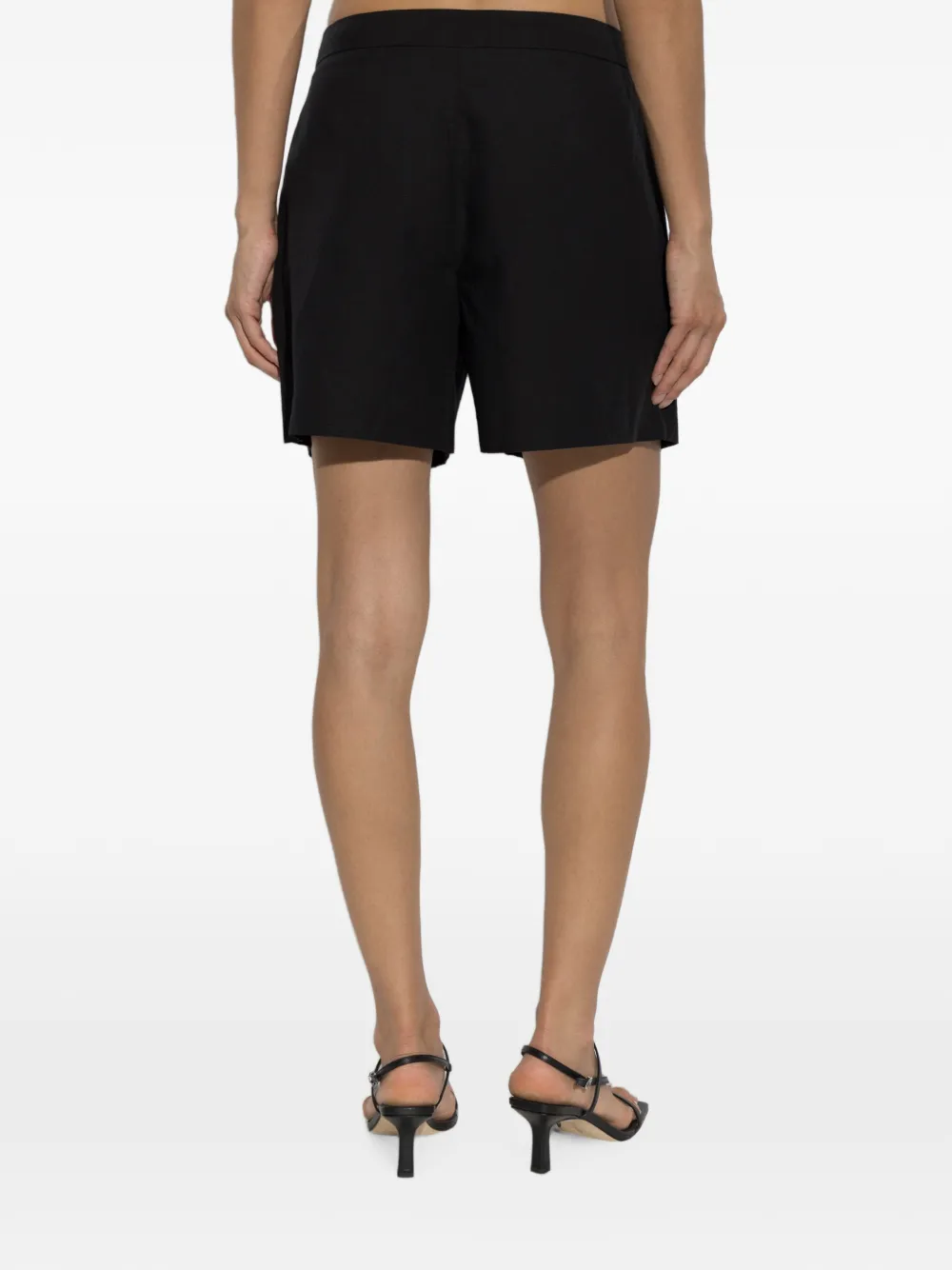 rag & bone Geplooide shorts Zwart