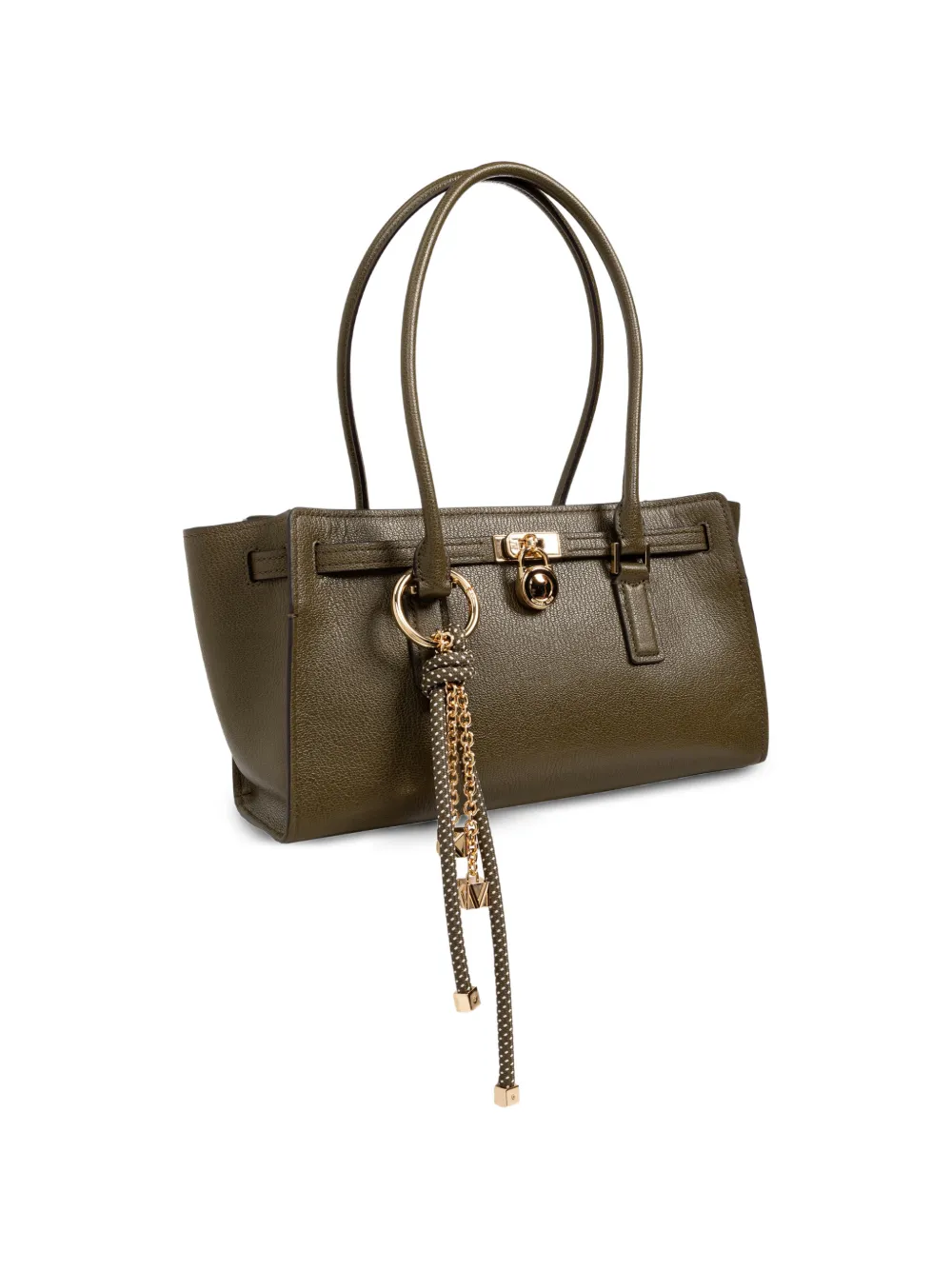 Michael Kors small Hamilton leather shoulder bag Groen