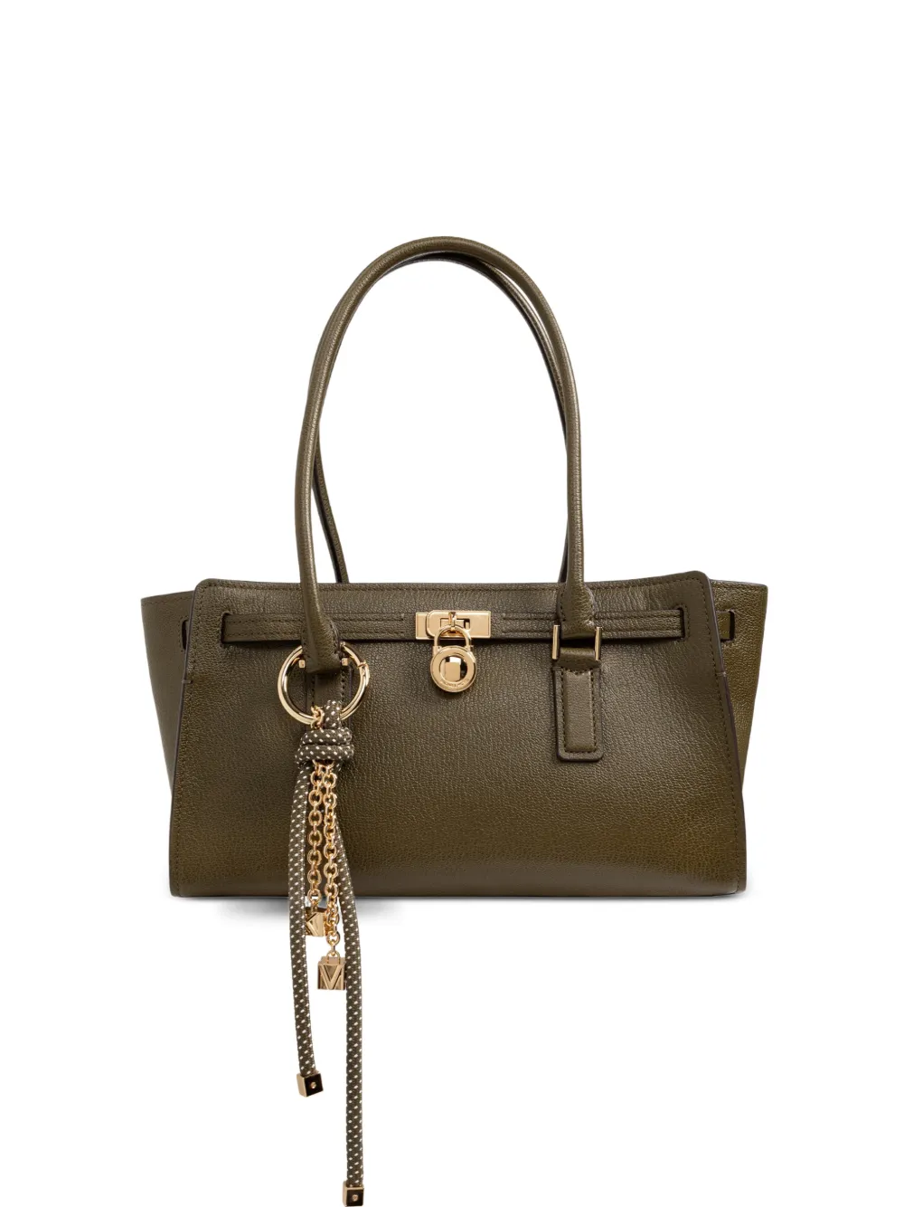 Michael Kors small Hamilton leather shoulder bag Groen