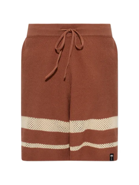 Palm Angels stripe-detail knitted shorts