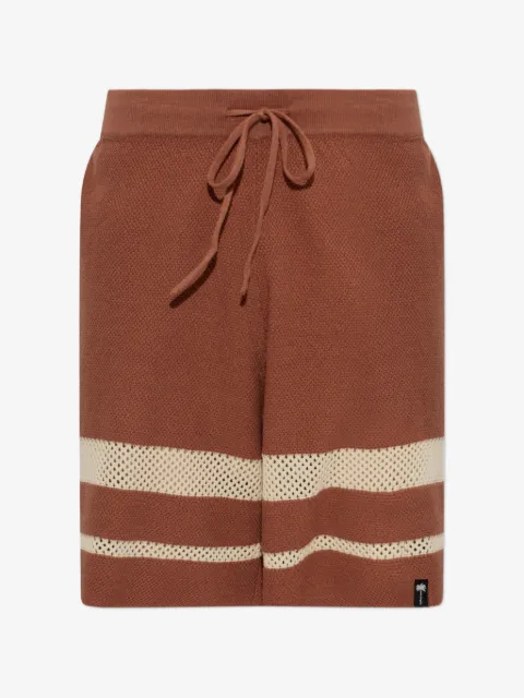 Palm Angels short en maille à rayures