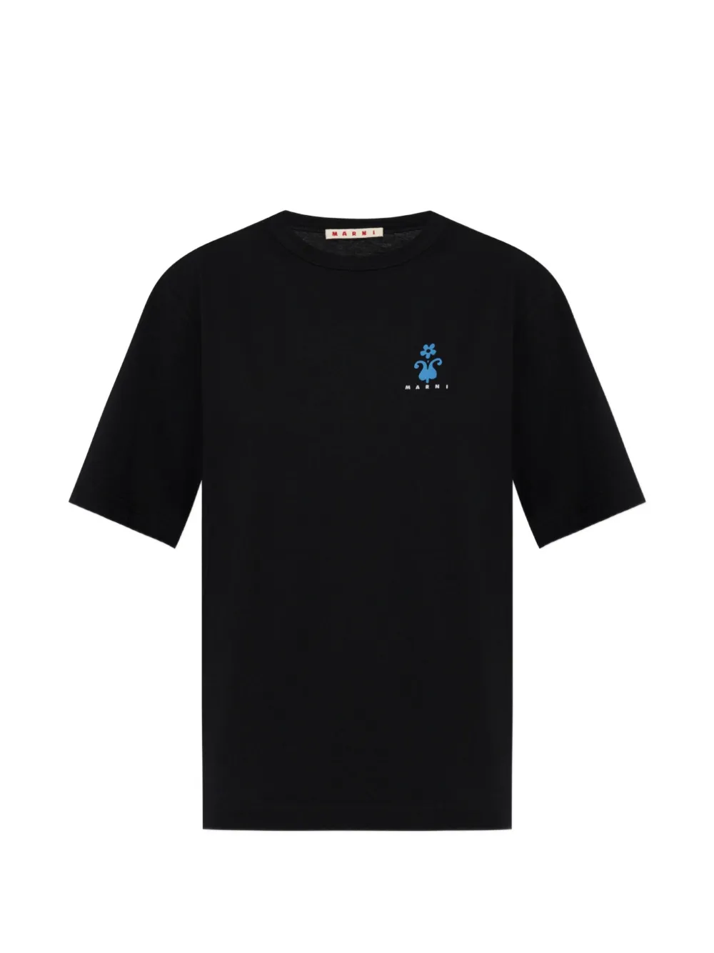 Marni logo-print cotton T-shirt - Nero