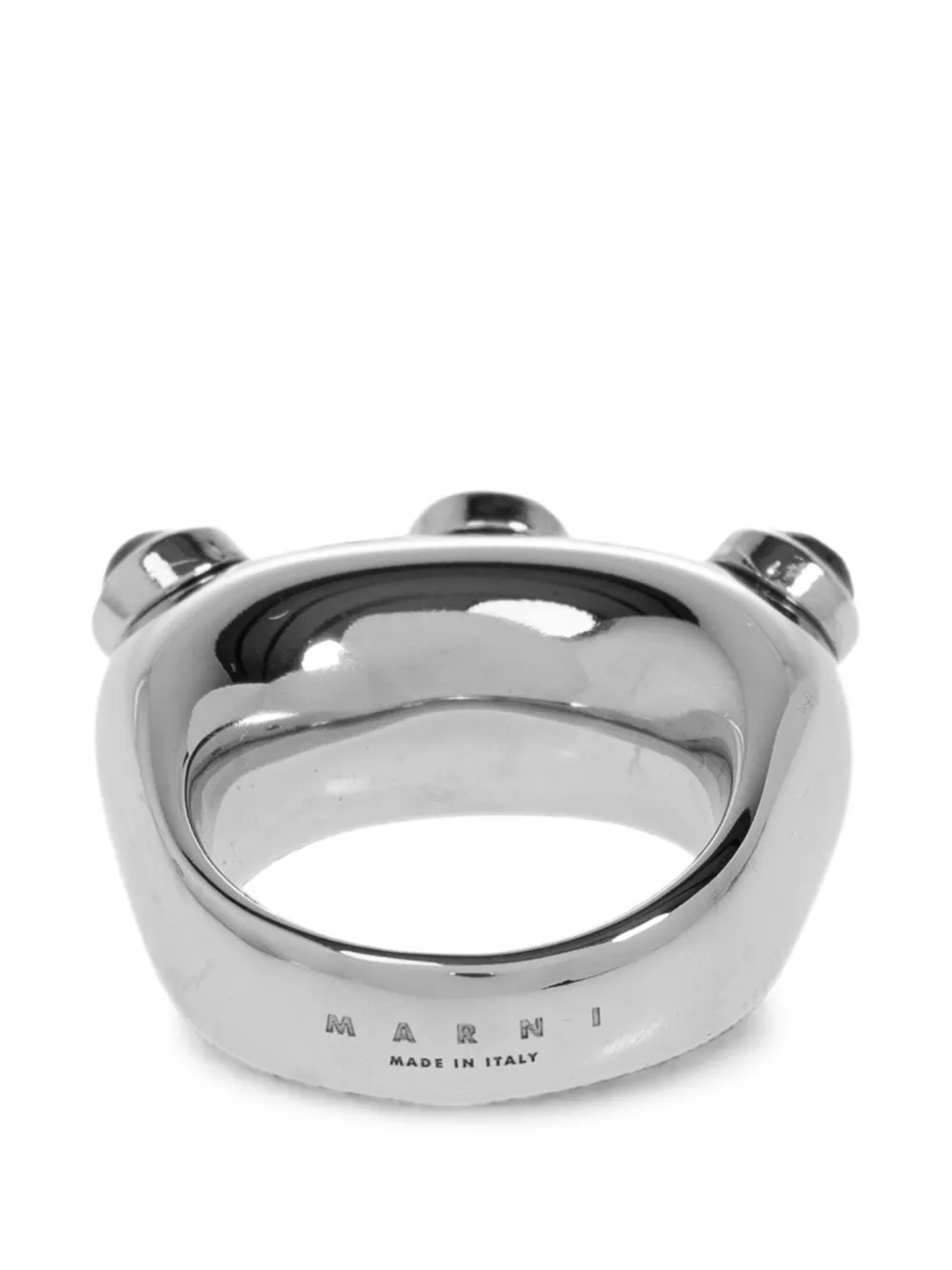 Marni Ring Mit Perlen In Metallic