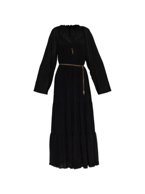 Michael Michael Kors belted tiered maxi dress