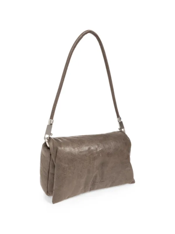 Rick Owens 24SSレザーショルダーバッグ Rick Owens Pillow Griffin レザーショルダーバッグ | ブラウン