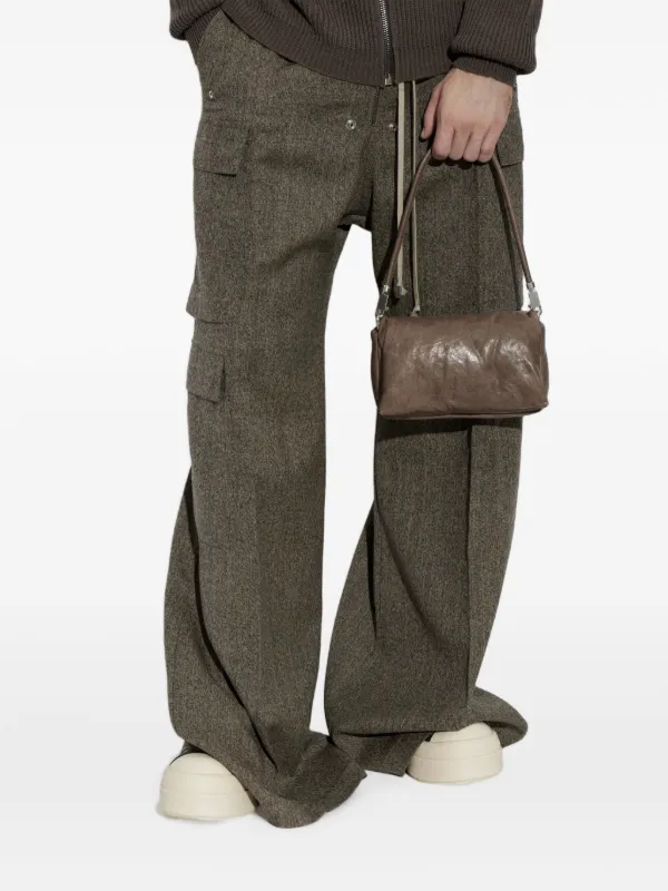 Rick Owens Pillow Griffin レザーショルダーバッグ | ブラウン