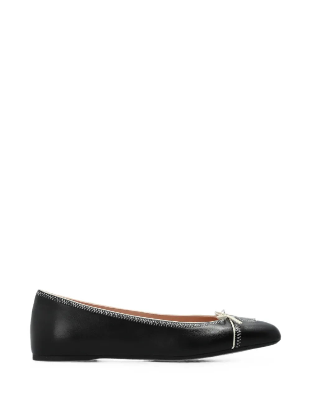 Valentino Garavani VLogo Signature bow-detail ballet flats Zwart