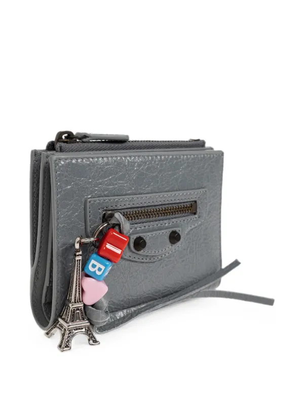 Balenciaga Le City Bifold Leather Wallet | Grey | FARFETCH