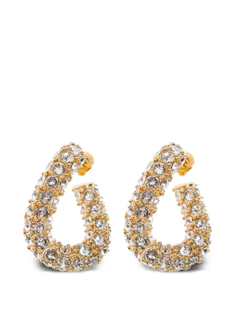 ISABEL MARANT crystal-embellished hoop earrings