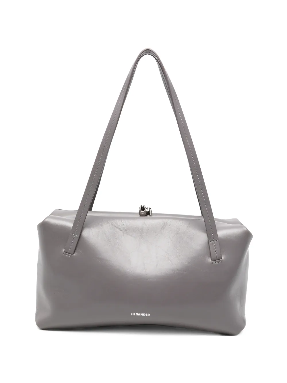 Jil Sander Borsa a spalla Goji Pillow piccola in pelle - Grigio