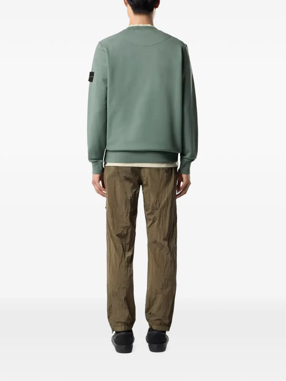 Stone Island Sweater met logopatch Groen