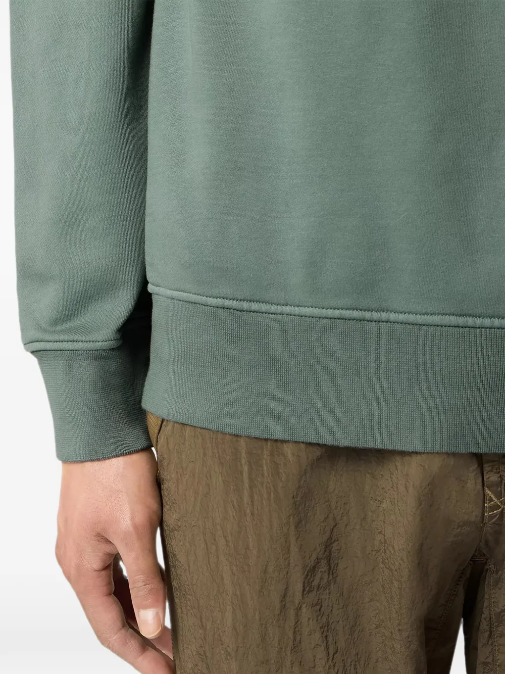 Stone Island Sweater met logopatch Groen