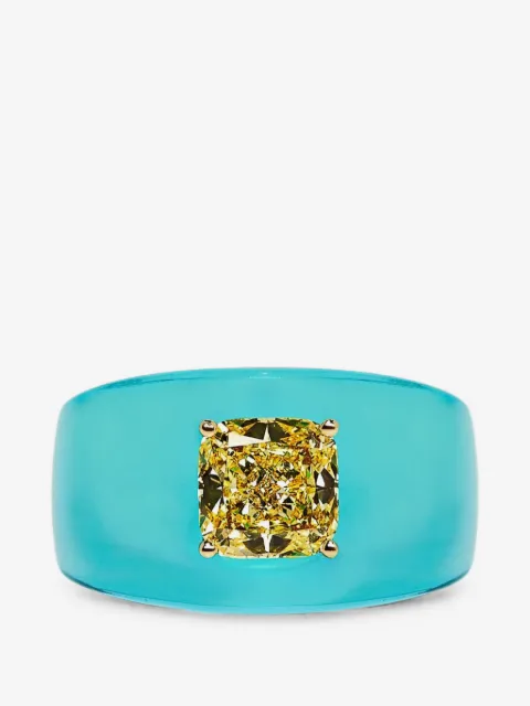SOLO for diamonds diamond cushion-cut ring