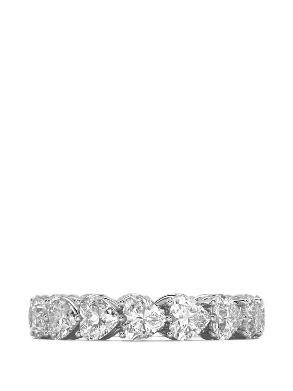 SOLO for diamonds Anello con diamanti taglio a cuore - Argento