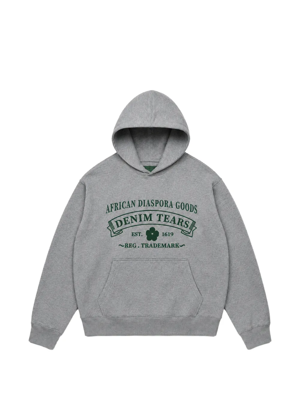 Denim Tears ADG logo-print hoodie - Grau