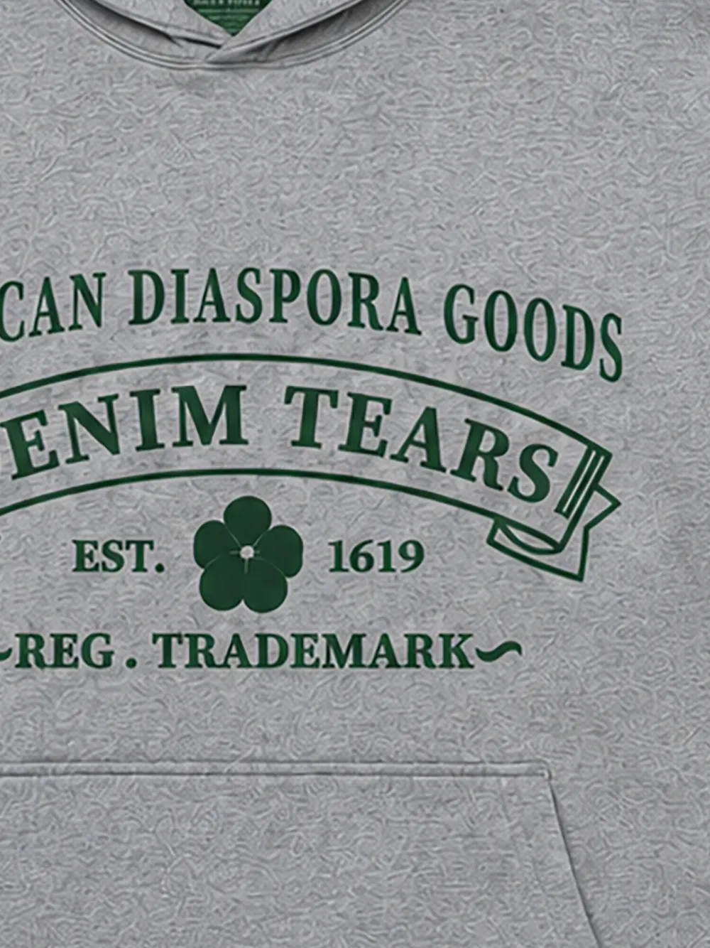 Denim Tears ADG hoodie met logoprint Grijs