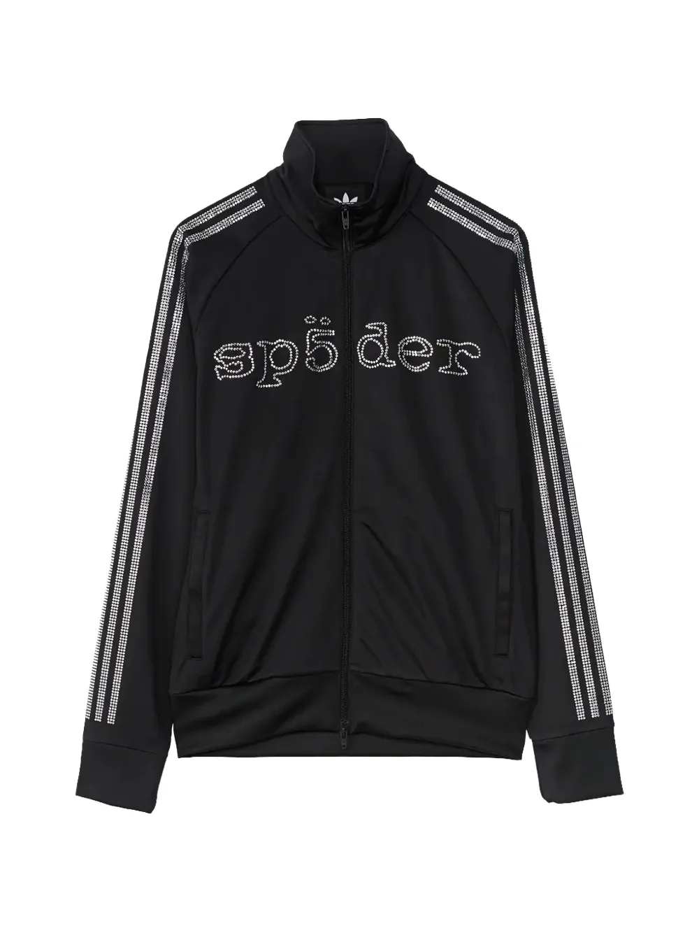 Adidas x Sp5der rhinestone-embellished sweatshirt Zwart