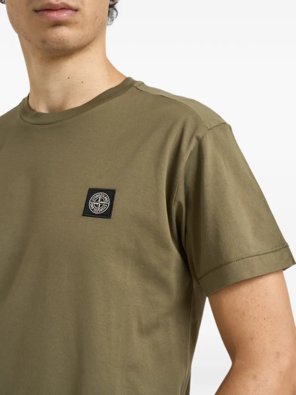 Stone Island 2100027 60 2 katoenen jersey Groen