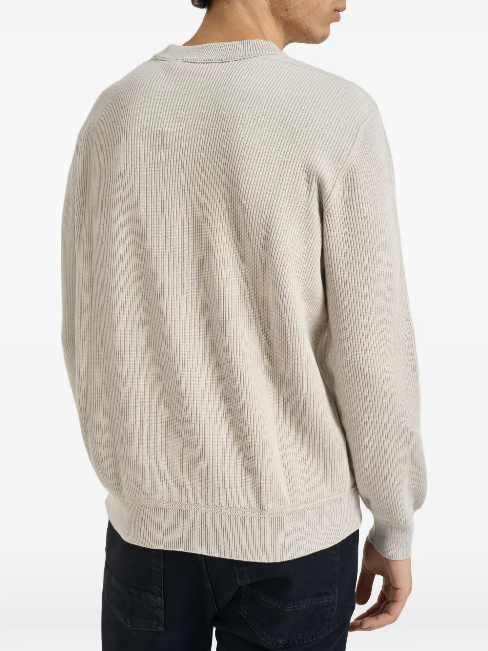 Stone Island Trui met logopatch Beige