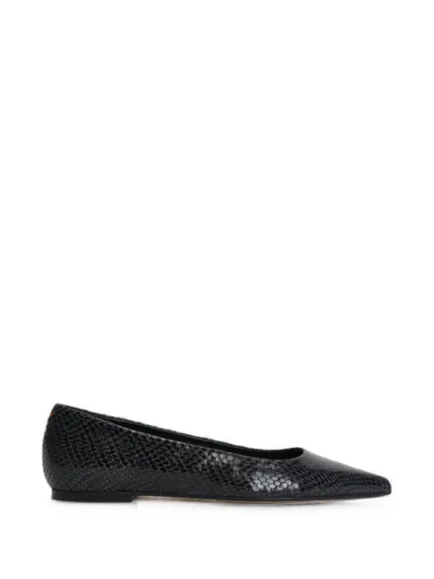 Aeyde Cassy Mini snakeskin-effect ballet flats