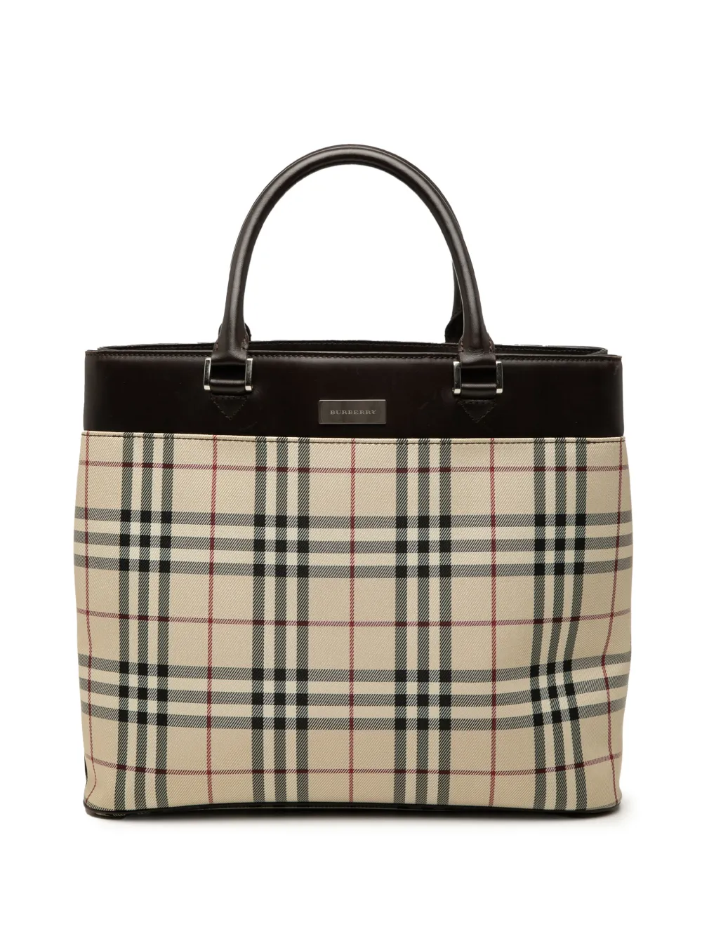 Burberry Pre-Owned 2000-2017 House Check Canvas tote bag - Toni neutri