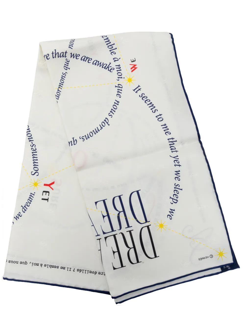 Hermès Pre-Owned 2000-2026 In Pursuit of Dreams Silk Scarf 70 scarves - Weiß